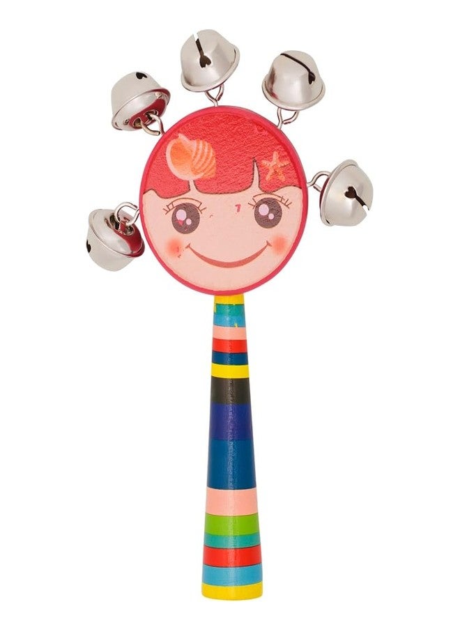 Little Mind Kids Wooden Hand Crafted Rattle Sets | Wooden Baby Rattles Sets | Wooden Sound Making Toys Multicolor Pack 4 - Image 4